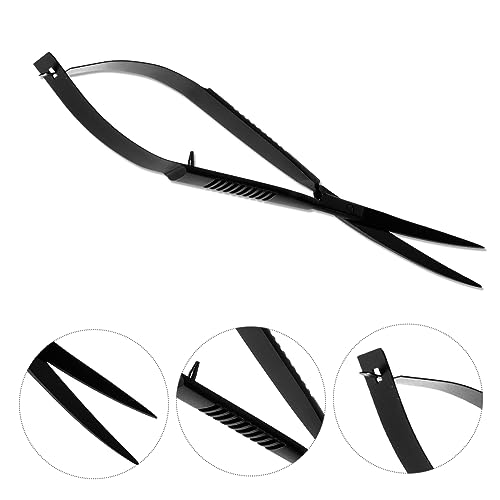 Aquarium Trimming Scissors Aquascaping Tool for Easy Plant Care Fish Tanks Curved Design for Precision Trimming and Pruning of Aquatic Plants