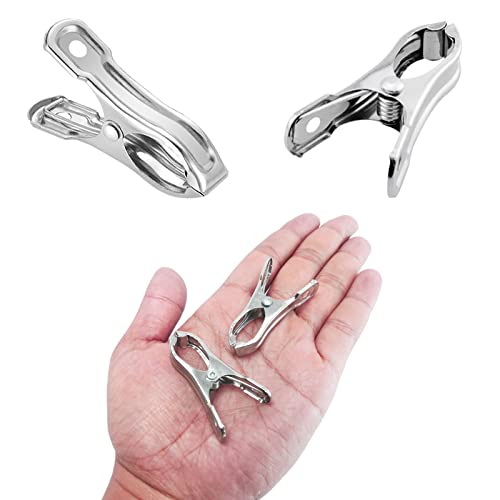 80 Pcs 2inches Gardening Clips for Netting, Metal Clamps Made of Stainless Steel, Have a Strong Grip of Greenhouse Clips Keep the Plant Cover on Garden Hoops - style: 80Pcs