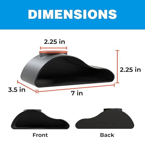 Subterranean Aquarium Hideouts – Undergravel Fish Tank Tunnels & Caves – Naturalistic Substrate-Integrated Decor for Betta, Pleco, Loach & Shrimp (Black, One Hole Hideout) - color: Black