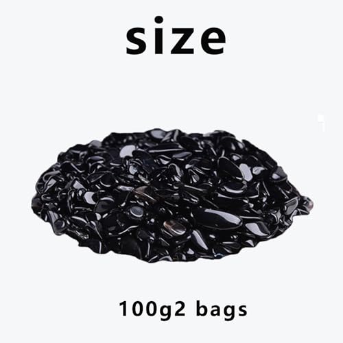 Pebbles Polished Gravel,Natural Polished Stones for Flower Bed Fish Tank Plants 3.5-Oz(Black) - color: Black