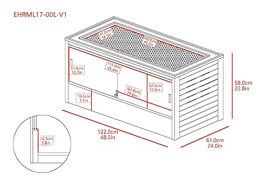 New Age Pet ECOFLEX Two Large Reptile Enclosures with Matching Stacker Combo Set in Maple - color: Maple, size: Large