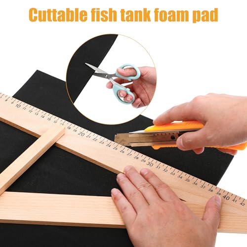 Fish Tank Leveling Mat 15.74X11.81 Inch Non-Slip Foam Aquarium Pad Shock Absorbing Cushion for 10 to 20 Gallon Tanks Reptile Terrarium Accessories