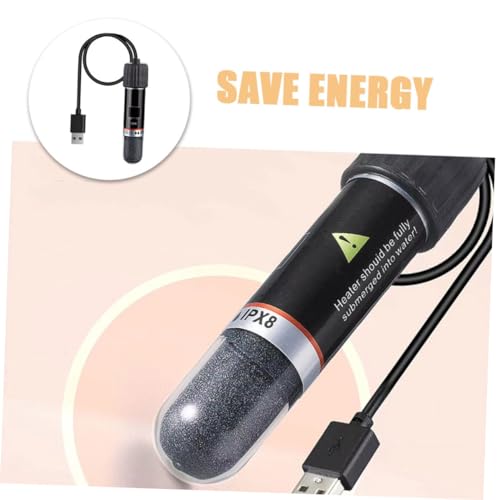 Happyyami Mini Aquarium Heater Compact Heating Tool for Small Fish Tanks Reliable Temperature Control Design for Desktop Aquariums Materials