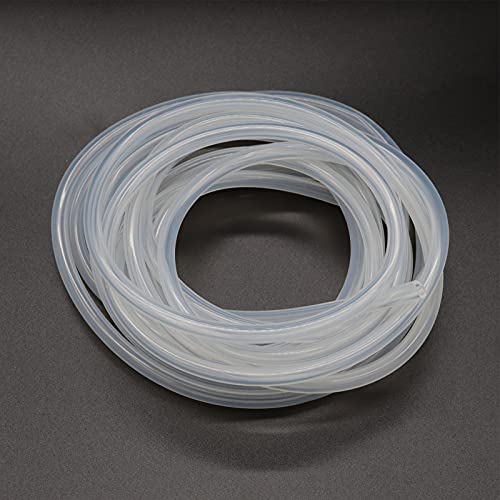 Silicone Tubing, 4mm ID x 6mm OD, 16.4ft (5m) Length, Flexible Silicone Rubber Tube Water Air Hose Pipe for Pump Transfer Transparent - size: 4mm ID x 6mm OD