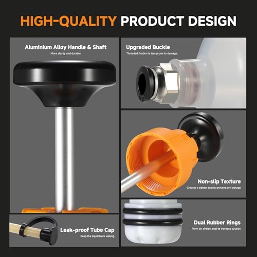 FOUR UNCLES Fluid Extractor & Filling Pump for Easy Oil Change - size: 500cc(70cm hose)