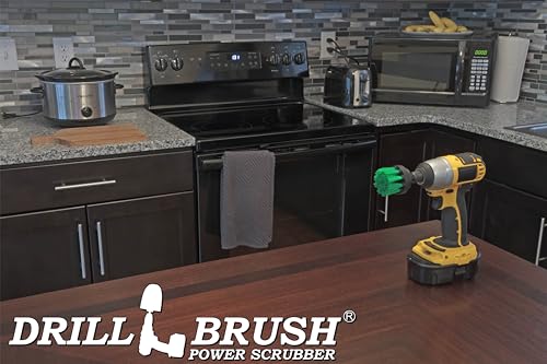 Kitchen Accessories - Microwave Stuck on Stain Brush - Kitchen Cleaning Supplies - Kitchen Fridge Scrub Brush - Air Fryer Basket Cleaning Tool - Kitchen Sink Scrubbing Brush - Toaster Cleaning Brush - color: Green