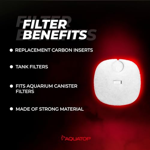 Aquatop Replacement White Filter Pads, 3 Pack – Fits Aquatop’s Forza FZ7 UV Canister Filters, Aquarium Filter Refills, Keeps Water Crystal Clear, Fish Filter Cartridge for Dirt & Debris - size: FZ7