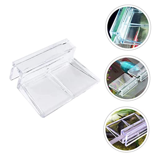 Aquarium Cover Support Bracket Transparent Acrylic Holder for Fish Tank Lid Easy Installation for Tanks Safe Secure Fish Tank Supplies