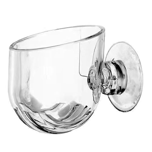 Qinlorgo Aquarium Plant Holder, 48 x 49 mm Odorless Acrylic Material Fish Tank Plant Holder with Removable Suction Cup for Fish Fry Shrimp Xmas Moss Balls Java Ferns (Large Size)