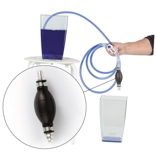 Manual Siphon Pump Water Suction Hose Kit, Car Guide Oil Tube with Flexible Suction Pipe for Water Transfer and Fuel Extraction, Multi-use Handheld Fluid Transfer Tool