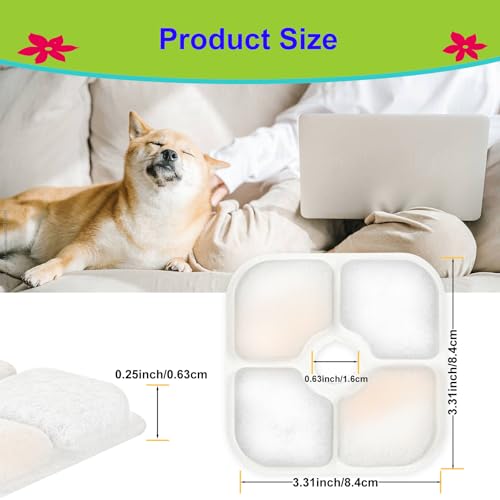 Cat Water Fountain Filter,Cat Fountain Filters Replacement for PIXI Pet Water Fountain,12 Pack Pet Fountain Filter Replacement,3 Pump Hoses - color: 12+3 Pack