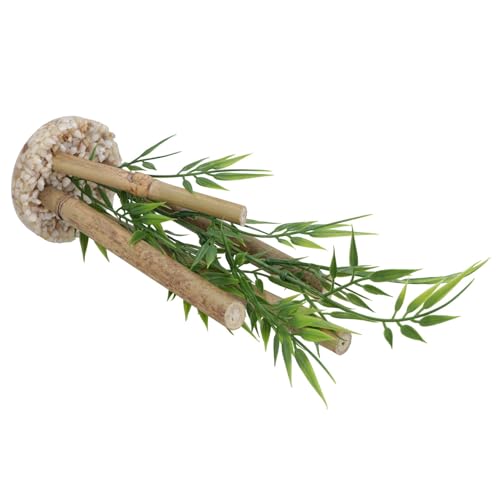 Aqua Décor Small Bamboo 23cm Artificial Aquarium Plant with Weighted Base for Easy Planting and Display