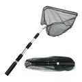 Yeahmart Fishing Landing Net with Telescopic Aluminum Handle Pole, Collapsible Nylon Mesh Minnow Fish Net for Saltwater & Freshwater, Portable Fishing Gear for Kids, Men, Women, Extends 21-75 Inches - style: 51" Full Length (3 Sectional Handle)