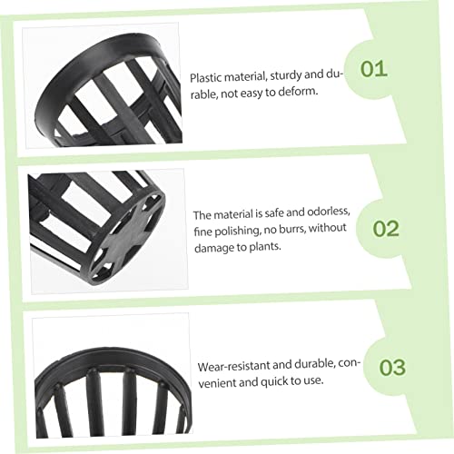 TOYANDONA 50pcs Plastic Water Plant Basket for Aquariums Hydroponic Plant Holder Lightweight Planting Tool for Fish Tank Decoration and Landscape