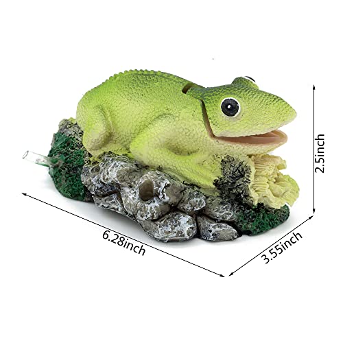 Aquarium Air Bubbler Decorations,Air Bubbler Decor Ornament for Fish Tank (Lizard)