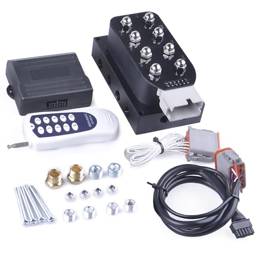 10-Button Wireless Remote Controller is only compatible with 12V Air Ride Suspension Manifold 8-Valve - color: Only-Control