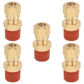 5PCS Air Brake Nylon Tubing Brass Union Straight Joint DOT Approved 1/4" Tube OD x 1/4" NPT Thread Air Line Adapter Air Suspension Kit for Truck Trailers and Air Brake System - size: 1/4" OD x 1/4" NPT, style: Straight Male NPT Thread-5PCS