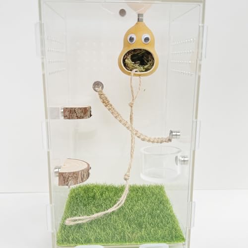 5pcs Handmade Spider Enclosure, Shelter Made of Natural Materials, Magnetic Hidden Jumping Spider Habitat