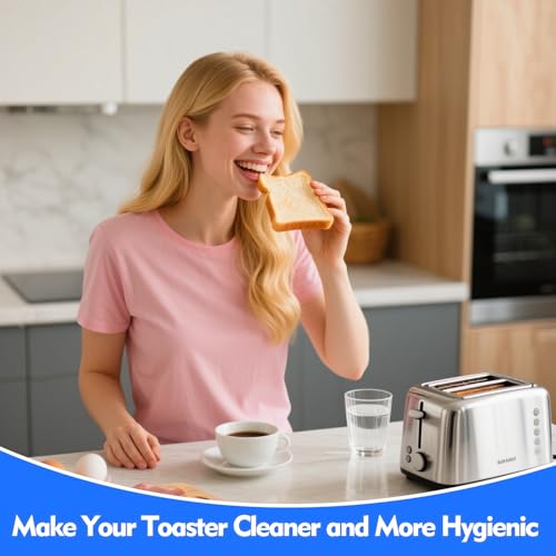 Toaster Cleaning Brush Set,5 Pcs Cleaner Supplies Tools kit for Toasters 2 Slice/ 4 Slice Accessories(Excluding Toaster)