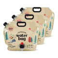 3PCS Water Storage Containers 2.1 Gallon Collapsible Water Jug - Reusable BPA Free Foldable Empty Gallon Jug for Water Storage, Water Bag for Outdoor Hiking Emergency Prep Camping Essentials