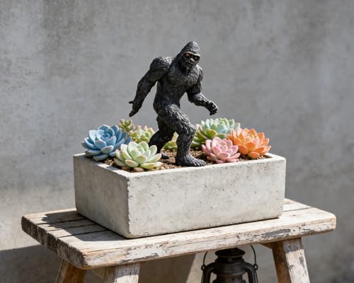 Bigfoot Sasquatch Miniature Garden Collection Figurine 5 inch, Fish Tanks Aquarium Decoration, Bigfoot Sasquatch Enthusiasts Gift Birthday Cake Decoration