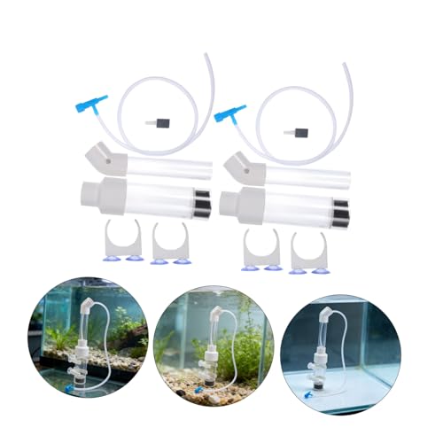 Abaodam 2 Sets 40mm Acrylic Fish Egg Incubator Tumbler for Aquarium Breeding Cichlid and Shrimp Hatchery Box for Fish Egg Hatching and Fry Separation