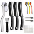20-Piece Crevice Cleaning Brush Set - Multifunctional Kit with Precision Brushes, Scraper&Shower Cleaner Brush for Car, Kitchen, Bathroom, Grout, Sink, Cup, Teapot, Bottle, Blender, Corners &More