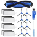 Replacement Parts for Eufy Robovac 11s, 12, 15C, 15T, 25C, 30, 30C, 35C Vacuum Parts, the eufy filter replacement parts include: 8 side brushes, 8 filters, 1 rolling brush, 1 cleaning brush