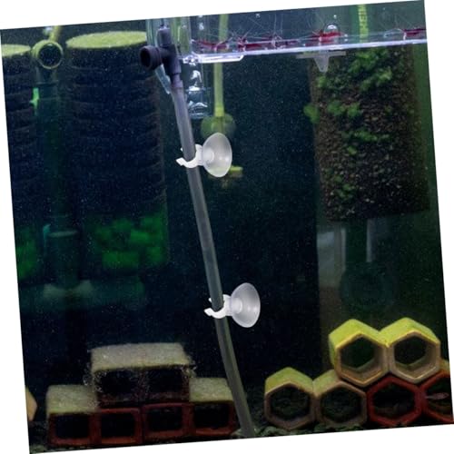 COLLBATH Aquarium Suction Cup Holder 20pcs Water Tubing Clips Fish Tank Suction Cup Clips Set