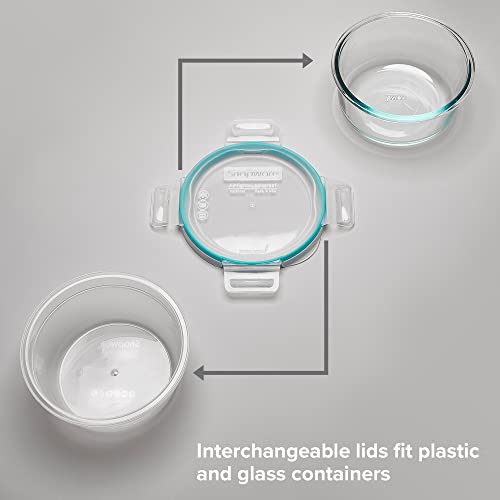 Snapware Plastic Total Solutions (14-Pack, Mixed Sizes) Food Storage Containers Set, Airtight & Leakproof Plastic Locking BPA-Free Lids Tupperware, Freezer Dishwasher Microwave Safe - size: 14 Pack, style: Mixed Sizes
