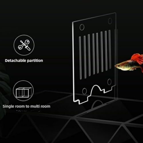 Aquarium Fish Breeder Box,Acrylic White Breeder Isolation Divider Hatching Boxes Accessory,Aquarium Acclimation Hatchery Incubator for Small Baby Fishes Shrimp Clownfish Guppy (S) - color: S
