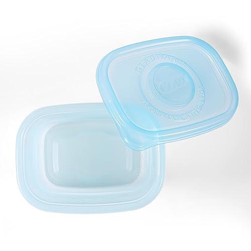 Glad Food Storage Containers - Glad FreezerWare Container - Small - 24 Ounce - 4 Containers - size: 4 Count (Pack of 1)