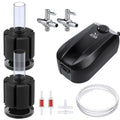 Uniclife Aquarium Air Pump, Adjustable Quiet Oxygen Pump for Fish Tanks, Airline Tubing & Accessories - size: Up to 200 Gallons Tank
