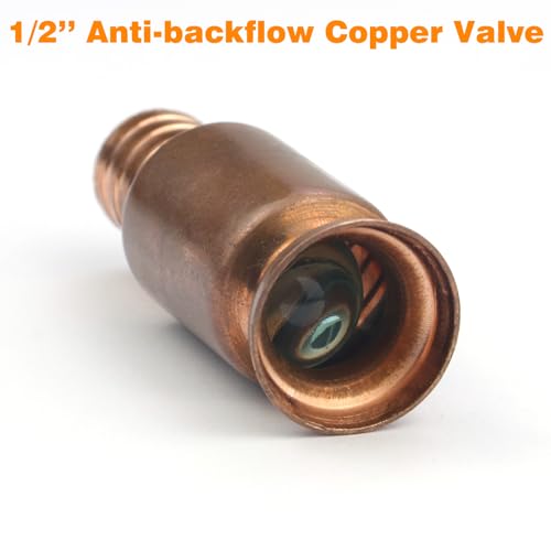 Gas Siphon Pump 1/2'' Copper Valve 6FT Syphon Hose for Water Gasoline Fuel & Other Liquid Safety Self Priming Shaker Siphon Hand Pump Tube