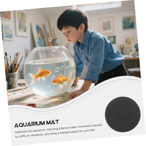 Aquarium Cushion Pad Shockproof Mat for Fish Tanks and Reptile Terrariums Easy to Clean Non-Slip Leveling Pad for Micro Landscapes - size: 25.00X25.00X1.00CM