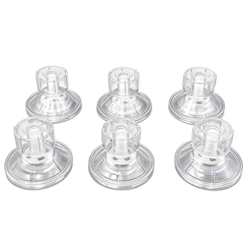 Aquarium Fish Breeding Box Suction Cups, 6pcs Clear Plastic Screws Suction Cup Replacement 4.5cm for Glass Tanks