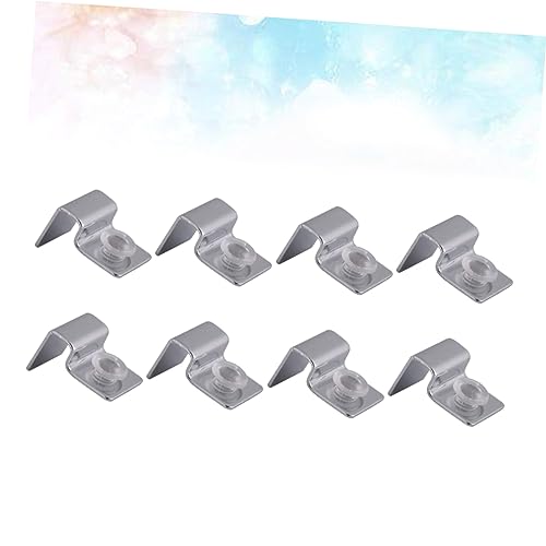 Angoily 8Pcs Stainless Steel Fish Tank Cover Support Bracket Durable Aquarium Rack for Covers Practical and Safe Fish Tank Accessories
