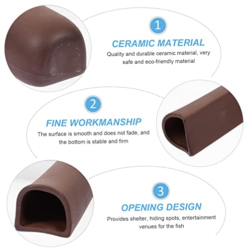 Fish Tank Tunnel Hideaway Unique Aquarium Shelter for Shrimp Fish Decorative Breeding Tube for Fun Safe Freshwater Tanks