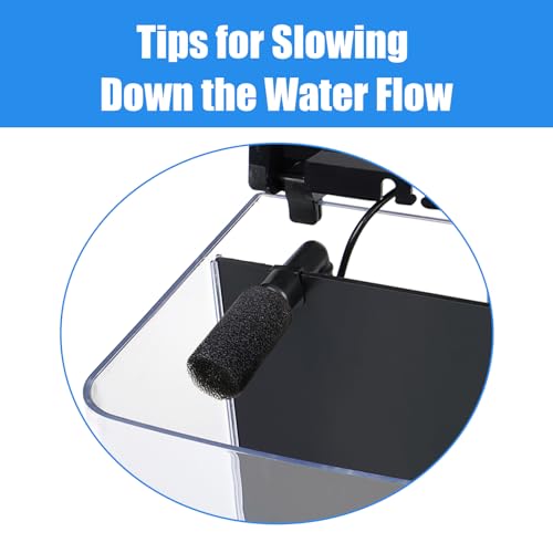 AQUANEAT Fish Tank, 1.2 Gallon Aquarium, Small Betta Fish Tank Starter Kit with LED Light and Water Filter Pump, Round