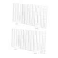 Yardwe 1set Fish Tank Bottom Divider Plate Isolation Grid Cups Semi-Transparent Aquarium Separation Board for Breeding and Water Circulation