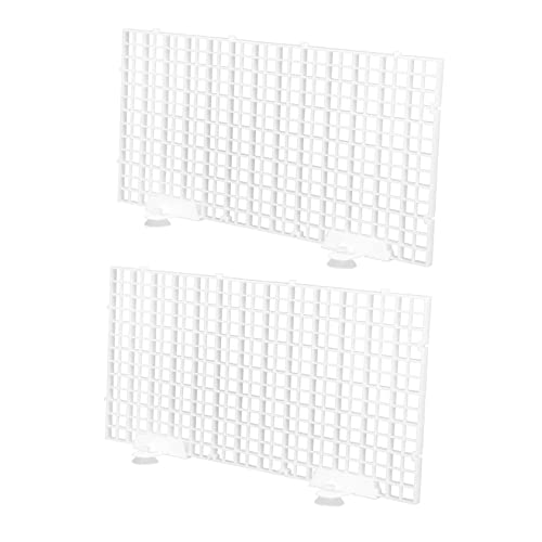 Yardwe 1set Fish Tank Bottom Divider Plate Isolation Grid Cups Semi-Transparent Aquarium Separation Board for Breeding and Water Circulation
