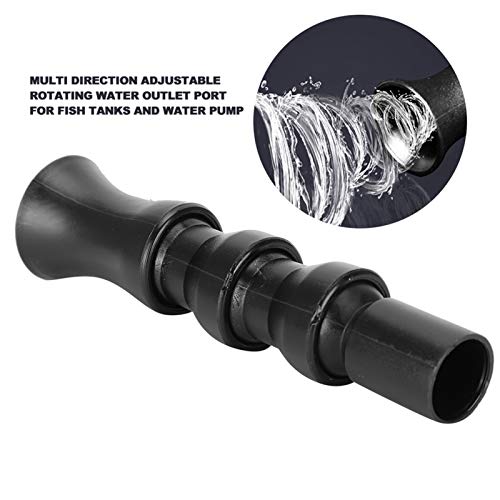 Fish Tanks Water Pump Outlet Nozzle PVC Multi Direction Adjustable Rotating Durable Flexible Connector for Aquarium Fish Tank Accessories 20mm 25mm 32mm (20mm tornado) - style: 20mm tornado