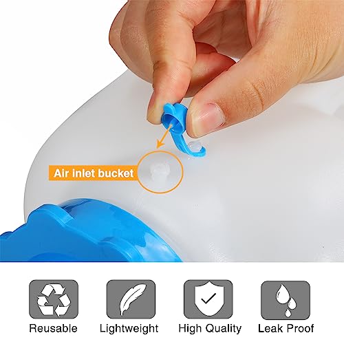 REDCAMP 5 Gallon/18.5L Portable Water Container with Spigot, Camping Water Jug, Water Container,Large Water Tank,Portable Emergency Water Storage for Camping,Car,Hiking,Hurricane Supplies - color: White, size: 625.6 Ounces