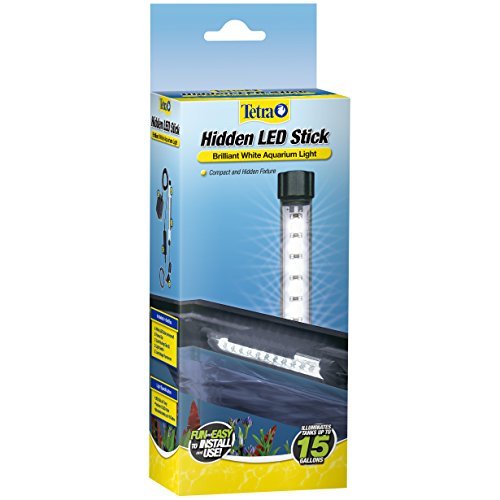 Tetra Hidden LED Stick 6 Inches, Brilliant White Aquarium Light for Tanks Up to 15 Gallons, Model Number: 26658 - size: 6" Light Stick