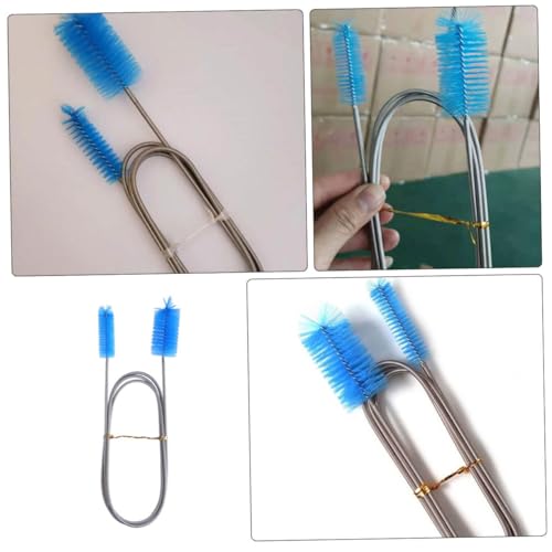 OUNONA 4pcs Double Aquarium Cleaning Brush Spring for Efficient Fish Tank Maintenance for Various Depths Deep Sea