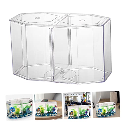 ibasenice Multi-Function Transparent Isolation Box for Betta Fish Practical Aquarium Accessory for Breeding and Easy to Clean Safe Material for Fish Tanks