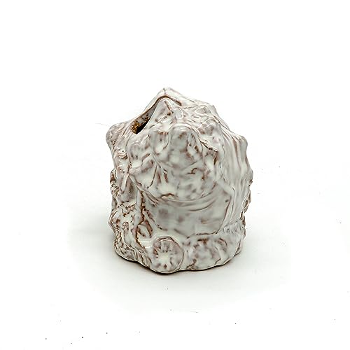 Aquarium Decoration Cave Ceramic Sea Shell Decor Hiding for Betta Fish Tank | Rock Cave Decor For Shrimp Cichlid