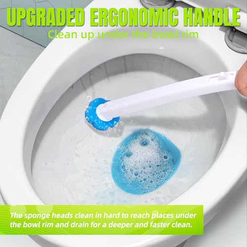 Disposable Toilet Brush, Toilet Wand Refills, 48 Cleaner Refills, Toilet Brush for Toilet Bowl Cleaners, Bathroom Cleaning - size: 48 Refills