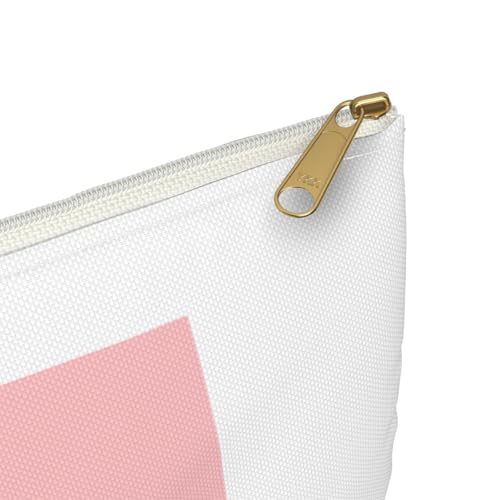 3dRose Coral pink Seahorse print. Sea Horse. Ocean marine beach aquarium Accessory Pouch Large - size: Large