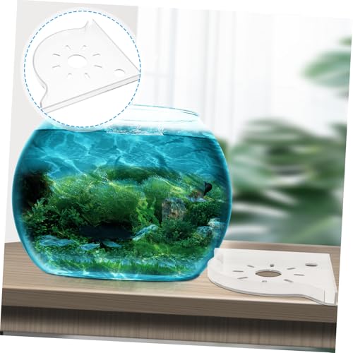 HANABASS Multi-functional Triangle Fish Tank Corner Shelf Organizer for Aquariums Stable Storage for Fish Food and Supplies Space-saving Design for Home